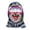 #5, variant on Novelty Face Print Ski Balaclava, Snowman Face with Red Scarf Full-Head Graphic, Fabric, 14.17" × 10.43", Skiing Snowboarding and Winter Costume Wear, 1 Piece