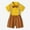 169#Yellow, variant on gljltg Toddler Baby Boy Outfits Boys Gentleman Wedding Suits Set Summer Formal Short Shirt/Suspender 6 Months-6 Years