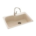 thumbnail image 2 of Swanstone KSSB-3322-046 33-Inch by 22-Inch Large Single Bowl Kitchen Sink, Al..., 2 of 2