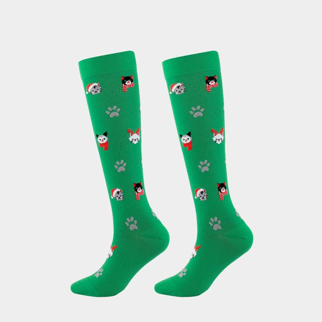 Medias de compresión para adultos, medias de Navidad, medias de compresión para Halloween