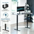 thumbnail image 2 of VIVO Electric 63" x 32" Stand Up Desk, Dark Gray Table Top, Black Frame, 2 of 8