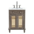 thumbnail image 4 of Modway Lilo 24.5" Modern Mindi Wood Tropical Bathroom Vanity in Gray/White, 4 of 9