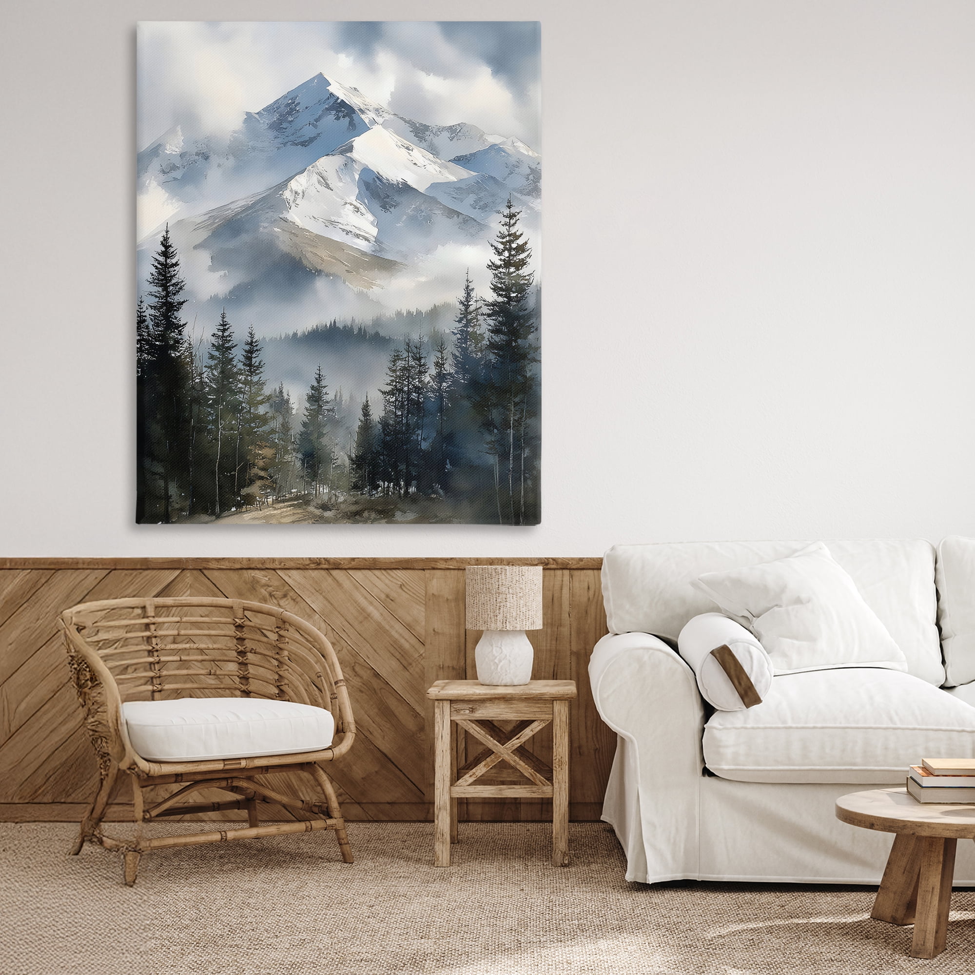 Stupell Industries Snow & Mist Alpines Canvas Wall Art, design by Franklyn Gregory
