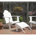 thumbnail image 3 of Linon Adirondack Outdoor Solid Sturdy Acacia Wood Ottoman in White Stain, 3 of 13
