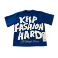 thumbnail image 5 of Camisetas de hip hop con estampado de letras cruzadas y estilo gótico de gran tamaño para mujer, ropa de calle de verano, camisetas para parejas Y2k, 5 of 5