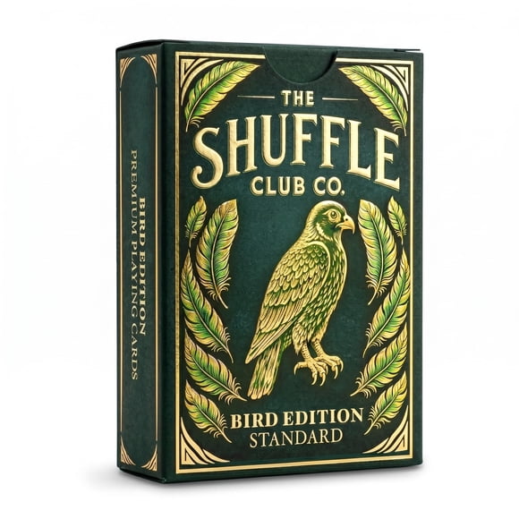 Naipes Shuffle Club Co Bird Edition Premium con acabado lino