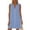 Blue, variant on ClodeEU Women's Sleeveless V Neck Mini Shirt Dress,Casual Loose Flowy Summer Sundress Beige,Women's Plus L