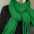 thumbnail image 2 of MESSUEN Winter Scarves Thick Scarf Long Scarves for Women Scarf Top Scarves for Women Womens Shawl Z Green A, 2 of 4