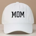 thumbnail image 2 of Wdgfv MOM Embroidered Baseball Cap Style Adjustable Dad Hat For Women Men White One Size, 2 of 3