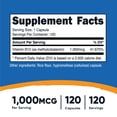 thumbnail image 2 of Suplemento Nutricost de vitamina B12 1000 mcg 120 cápsulas, 2 of 5