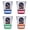 Multicolor (4-Pack), variant on New York City, New York Design C Souvenir 2 oz Round Shot Glass Clear