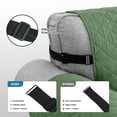 thumbnail image 4 of SHANNA Sofa Covers for Loveseat, Water Repellent Reversible Quilted Sofa Slipcovers, Non Slip Sofa Covers 2 Seater, Furniture Protector with Elastic Strap for Pets Kids Dog Cat, Green, 2-Seater, 4 of 8