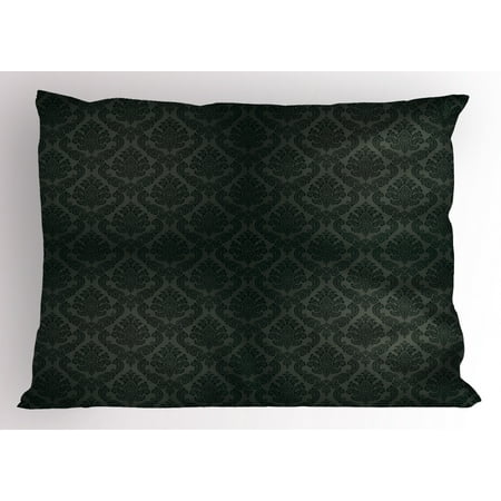 - Dark Grey Pillow Sham Ancient Damask Motifs Victorian Vintage Revival Design Elements Medieval Baroque, Decorative Standard Size Printed Pillowcase, 26 X 20 Inches, Black Grey, by Ambesonne