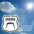 thumbnail image 5 of Cabana 12 inch X 12 inch Shield Shaped Heavy Duty 3.2 mil Vinyl Decal Weather Resistant Made in the USA, 5 of 5