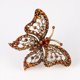 thumbnail image 4 of 1 Uds. Broche de la serie Gujin, broche de mariposa con incrustaciones de diamantes de aleación retro europea y americana JM  JM, 4 of 5