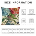 thumbnail image 5 of YINGXI  Spring Summer Flower Decorative Throw Pillow Covers, Watercolor Poppy Hydrangea Floral Porch Patio Outdoor Home Decor, Butterfly Seasonal Couch Cushion Case 22x22in, 5 of 5