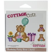 Cottagecutz Die-birthday Party Bear 2.1"x2"