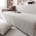 thumbnail image 5 of 1pc Art Leaf Jacquard Sofa Cover - One-Piece Full Coverage Stretch Sofa Protector with Elastic Jacquard, Non-Slip Pet-Friendly Design for Sectional Sofas,Modern Home Decor (Includes Bonus Pillowcase), 5 of 10