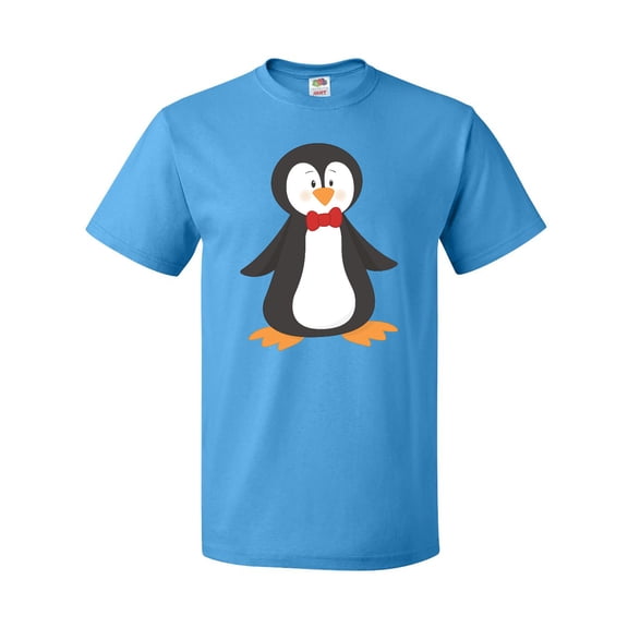 Inktastic Cute Penguin, Penguin With Red Bow Tie T-Shirt