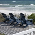 thumbnail image 6 of FUNBERRY Folding Adirondack Chair with Adjustable Backrest, HDPE All Weather Fire Pit Chairs with Cup Holder, 6 of 8