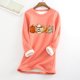 thumbnail image 1 of ICHUANYI - Camiseta de manga larga cálida de felpa gruesa con bolsillo y cuello redondo para mujer ICHUANYI WER202308174057, 1 of 5