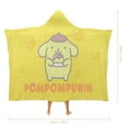 thumbnail image 3 of Pompompurin Hooded Blanket Poncho, Wearable Hooded Blanket Cozy Soft Warm Plush Fleece Blanket for Adult Women Men, 3 of 7