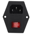 thumbnail image 1 of Wear Resistance AC Power Socket Switch, Power Socket Switch, Aging Resistance Nylon Industry For Printer 3D Printer Factory, 1 of 7