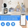 thumbnail image 5 of Two-Way Video/Audio Indoor Camera, Child/Elder/Dog/Pet Camera with Phone App, 2.8In Screen, 1080P Home Security Camera with Night Vision, One-Button Call, 5 of 7