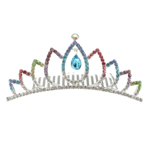 KAKOWELY Peineta de corona nupcial para boda, peineta de corona de novia, tiara para mujer, tocado de novia con clip