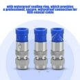 thumbnail image 3 of Rg6 Adapter  Rg6 Tv Cable Adapter  Rg6 Coax Cable Adapter  Rg6 Compression Adapter  Rg6 Connector 10pcs Coaxial Coax RG6 Compression Connector Adapter Male Waterproof Sealed, 3 of 8