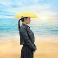 thumbnail image 4 of Sombrero Paraguas Pesca Plegable Al Aire Libre Parasol Impermeable () Amarillo, 4 of 7