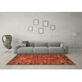 thumbnail image 3 of Ahgly Company Indoor Square Oriental Orange Industrial Area Rugs, 5' Square, 3 of 4