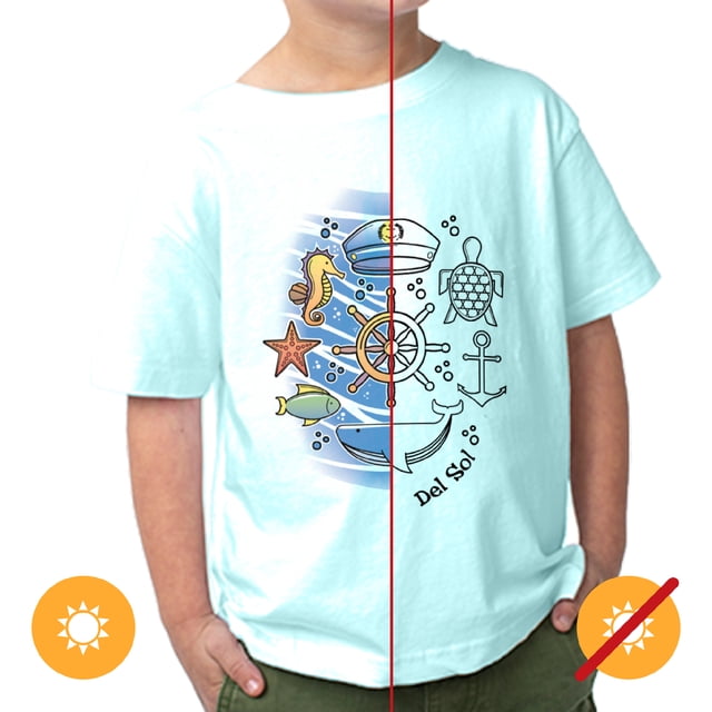 Camiseta (2T) DelSol DelSol Kids Crew Tee - Sea Adventure Camiseta (2T) Niño 1Pc