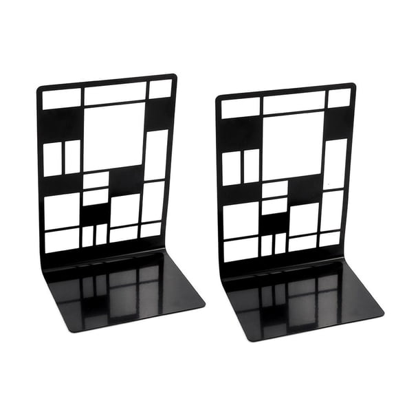 HannLk Exquisite Hollow-out Metal Bookend Creative Book Stands Decorative Bookends