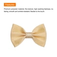 thumbnail image 4 of Uxcell 100Pcs Orange Yellow Bow Ties 1.5"x1" Mini Bowknot for Little Satin Bows, 4 of 5