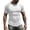 White, variant on Aayomet Mens For T Shirts Mens Short Sleeve Casual Slim T Shirt O Neck Basic Arm Pleated Muscle Workout Top Wear around Nightshirt,Army Green L