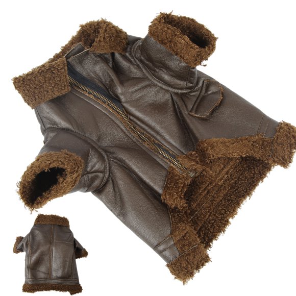Chaqueta de cuero para perros chaqueta para perros impermeable de moda a prueba de viento para invierno para exteriores gatos perros pequeños medianos y grandes ANGGREK  Otros
