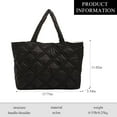 thumbnail image 3 of Kukuzhu Puffer Tote Bag, Large Puffy Bags for Women Fashion Quilted Soft Padded Handbag Purses, 3 of 7