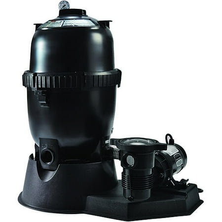 Swim Time Sta-Rite 100 Sq Ft Mod Media Filter System with 1 HP Pump for Above-Ground Pools