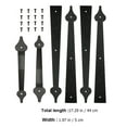 thumbnail image 2 of GOOHOCHY Hinges For Garage Door Hinge Black Carbon Steel Rust Resistant Smooth Opening and Closing 1 Set, 2 of 7