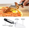 thumbnail image 4 of Rueda cortadora de pizza, cortadora de pizza, cuchilla de acero inoxidable, con diseño ergonómico y cubierta protectora, fácil de lavar, 4 of 5