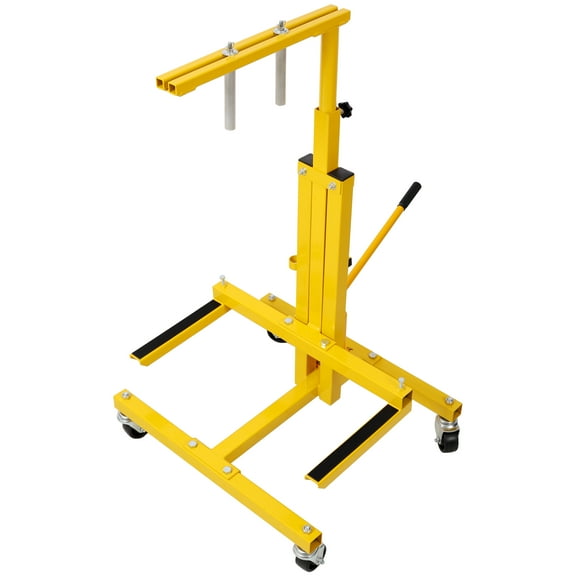 Hydraulic Door Remover and Installer Jack Hoist Lift Jack Stand Dolly,Yellow
