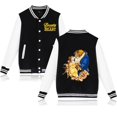 thumbnail image 3 of Chaqueta de béisbol de La Bella y la Bestia para hombre y mujer, estilo hip hop, estilo Harajuku, ropa de calle, abrigos universitarios holgados para niños y niñas, 3 of 5
