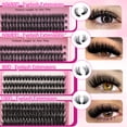 thumbnail image 3 of Extensiones de pestañas postizas YIDUO Lashes Clusters Kit 994 piezas, 3 of 9