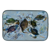 Carolines Treasures 8016DDM Crab Dish Drying Mat 14 x 21" multicolor