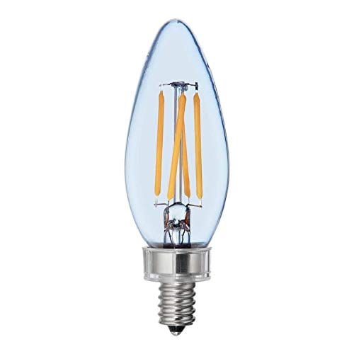 GE Reveal 3-Pack 60 W Equivalent Dimmable Color-Enhancing B LED Light Fixture Light Bulbs Vintage Candelabra Light Bulb