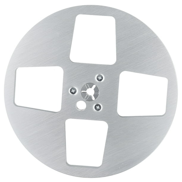 Up Reel Cinta vacía de aluminio de 7 pulgadas, cinta de Audio abierta, plateada