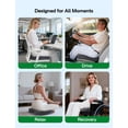 thumbnail image 7 of Gel Seat Cushion for Tailbone and Sciatica Relief – Large, Black, Cooling Gel and Memory Foam with Breathable Linen-Gray Cover, Anti-Slip Base, 7 of 7