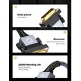 thumbnail image 3 of Cable adaptador HDMI a DVI Capshi, 1,8 m, 1080p, chapado en oro, 3 of 8
