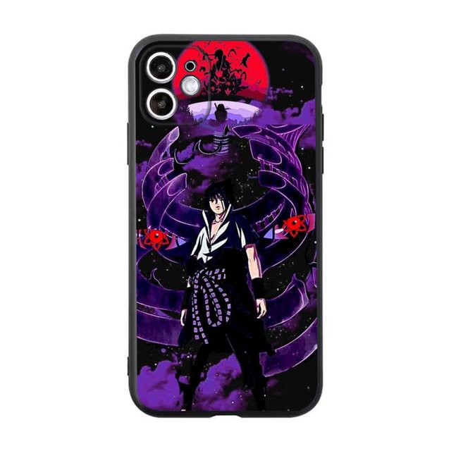 Anime Naruto Itachi Phone Case For iphone 14 Plus 13 12 Mini 11 Pro XS Max X XR CoverFor iphone12 Pro max Gao Jinjia LED